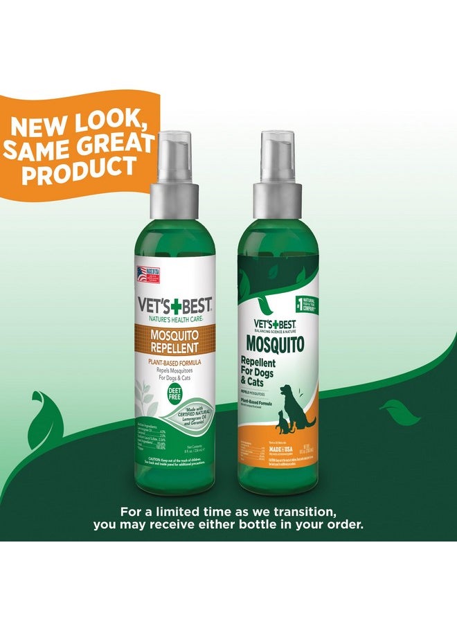 Vet's Best Vet's Best Mosquito Repellent for Dogs and Cats | Repels Mosquitos with Certified Natural Oils | Deet Free | 8 Ounces  - Image 2