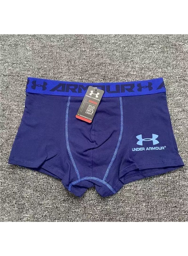 UA 2 Pieces Boxer Brief For Men Blue And Grey - Image 4