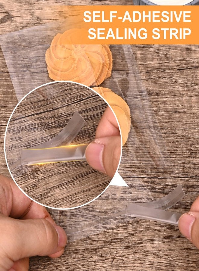 Naiircool 300 Pcs Self Adhesive Cookie Bags, 4x6 Inches Self Sealing Cellophane Bags, Clear Resealable Cellophane Bag for Packaging, Cookies, Gifts, Candy, Food - Image 3