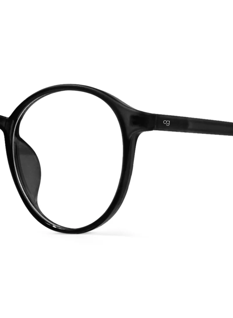Woggles Opaque Dot Round Blue Screen Glasses |Men & Women|100% UV Protection
