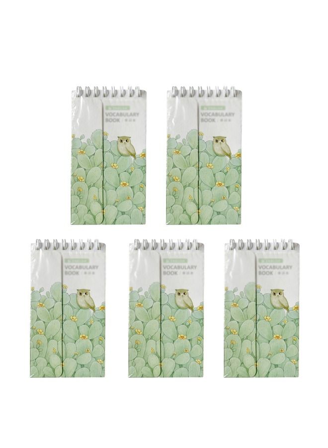 XIANGYU 5-Piece School Spiral Notebook With Elastic Band Hardcover Vocabulary Book  - Image 1