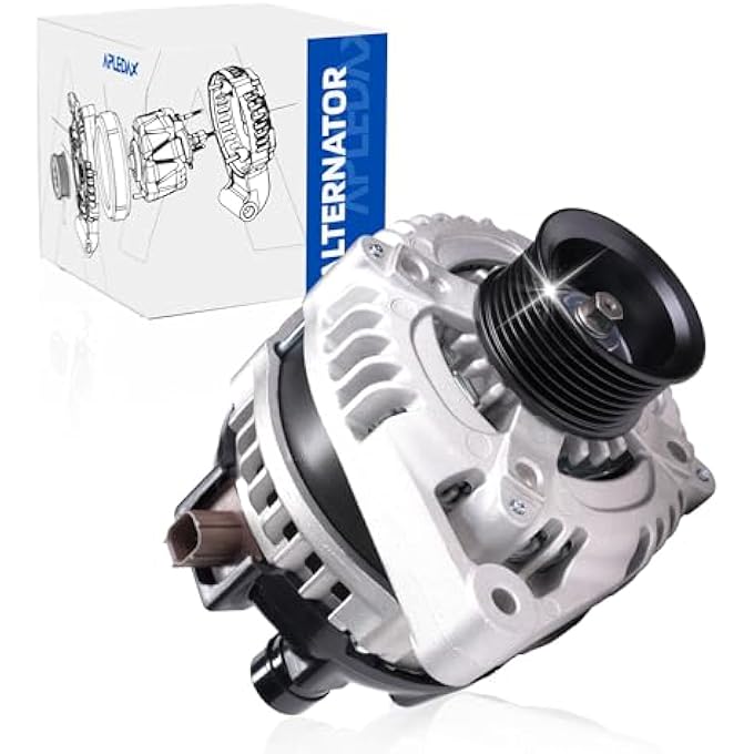 APLEDAX High Output Alternator for Honda Accord EX EX-L LX 2008-2012, LX-P 2009-2012, FOR/Acura TSX 2009-2014 2.4L, 31100-R40-A01, 130A, 14V, 7-Groove Pulley - Image 1