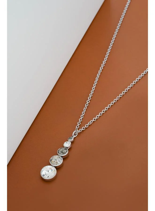 Karen Millen Crystal Teardrop Pendant