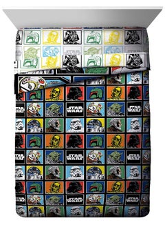 Jay Franco Star Wars Classic Grid 4 Piece Twin Bed Set - Includes Reversible Comforter & Sheet Set - Bedding Features Luke Skywalker - Super Soft Fade Resistant Microfiber - pzsku/Z7F41473EABB475C0099CZ/45/_/1693490772/8e1dfaf4-f839-45e7-8ce6-51df4a32f04c