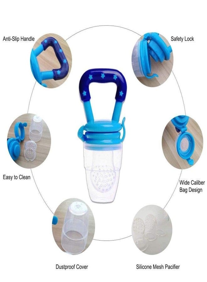 FIMALIA 2-in-1 Baby Fruit Feeder Pacifier & Teething Toy BPA-Free Food Grade Silicone Nibbler for Toddlers & Infants Easy to Clean Self-Feeding Tool with Dustproof Cover and Safety Lock - Image 3
