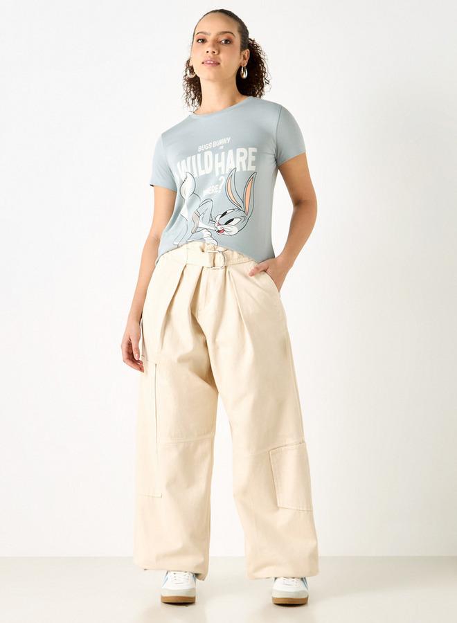 اس بي كاركترز تيشيرت بأكمام قصيرة وطبعات باجر باني - Image 2