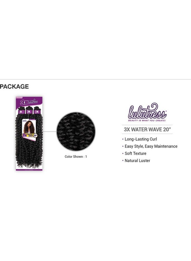 Sensationnel Lulutress Crochet Braiding Hair Diy Hair Style Crochet Braids Hair Extensions All Kanekalon Flame Retardant Synthetic Fiber Premade Precurled Locs And Twists Color Braids 3X Water Wave 20 (4) - Image 4