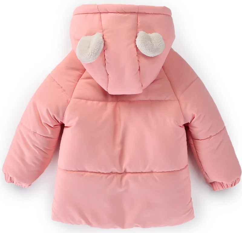 Podium Giyim Podium Clothing New Trend Cute Baby Toy Rabbit Furry Soft Fabric Pocket Hooded Winter Coat-Jacket