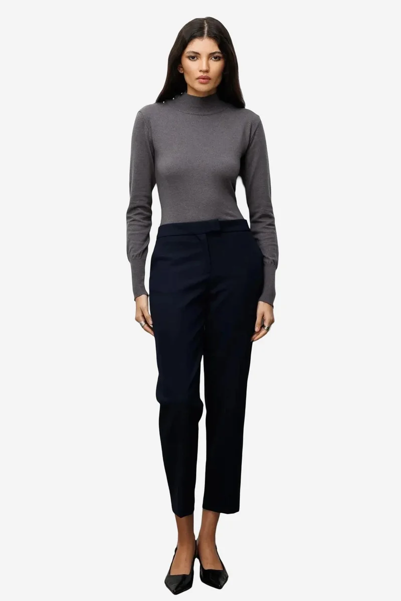 ميكسراي MIXRAY Turtleneck Knit Sweater