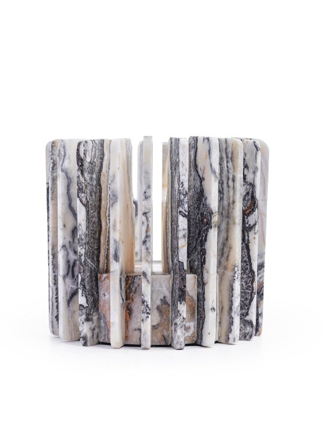Layers Ochna Jurassic Travertine Small Holder – With Gold or Black Incense Burner or Candle - Image 3