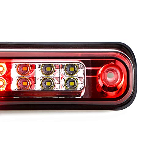 Tresound LED Third 3rd Brake light for 1988-2000 Chevy GMC C/K 1500 2500 3500 Rear Cargo Lamp High Mount Stop light (Red) - Image 3