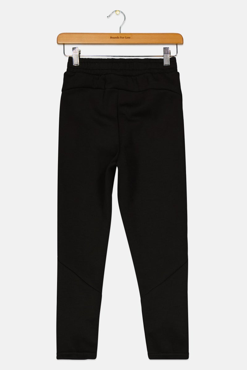 PUMA Kids Boy Slim Fit Brand Logo  Sweatpants, Black  - Image 2