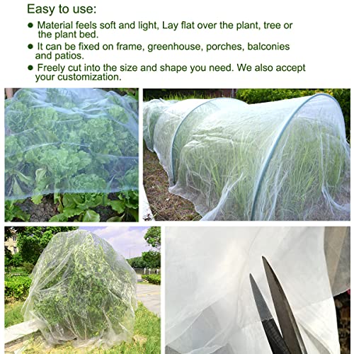 Gardeningwill 20Ft x 25Ft Mosquito Bug Insect Bird Fine Mesh Net Barrier Hunting Blind Garden Screen Netting for Protect Your Plant Fruits Flower - Image 4