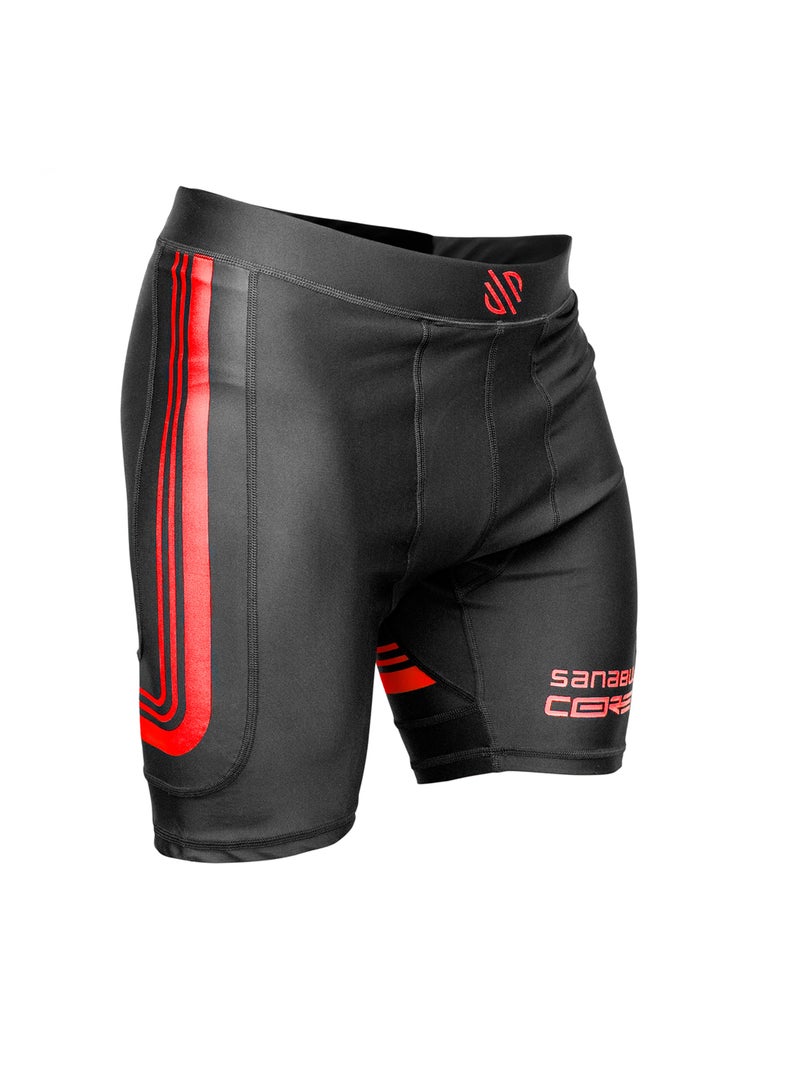 Sanabul Core Compression MMA Shorts Wrestling Jiu Jitsu No Gi BJJ Shorts for Men Red SMALL - Image 1