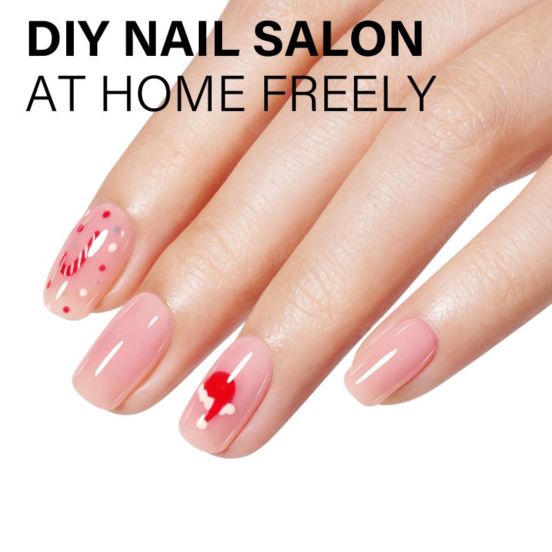 AILLSA Gel Nail Polish Nude Pink Gel Polish Sheer Neutral Color Jelly Gels Nail Polish Natural Translucent Soak Off U V Nails for Nail Art French Manicure at Home 0.51 Fl Oz /GB49 - Image 3