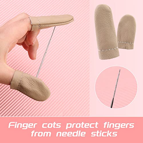 IMZAY Needle Felting Tools, Needle Felting Supplies, Needle Felting Kit with 3 Size 30Pcs Needles Felting Needles,Wooden Handle, Finger Cots, Perfect for DIY Felting Wool Projects - Image 5