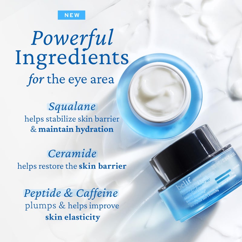 belif Peptide Eye Bomb, Anti-Aging Eye Cream for Wrinkles, Fine Lines, Crowâ€™s Feet & Eye Bags, 48hr Hydration with Ceramide, Squalane, Caffeine, Dermatologist-Tested Korean Skincare, 0.84 fl.oz - Image 3