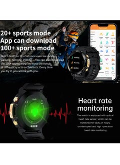 Lemfo Rugged Smart Watch, 1.39" HD Amoled Display Smart Watch, Ip68 Waterproof AI Voice Assistant Smart Wrist Watch With NFC Control, Smart Sports Health Watch With Multiple Sports Mode, (1pc, VIP Black)  - Image 4