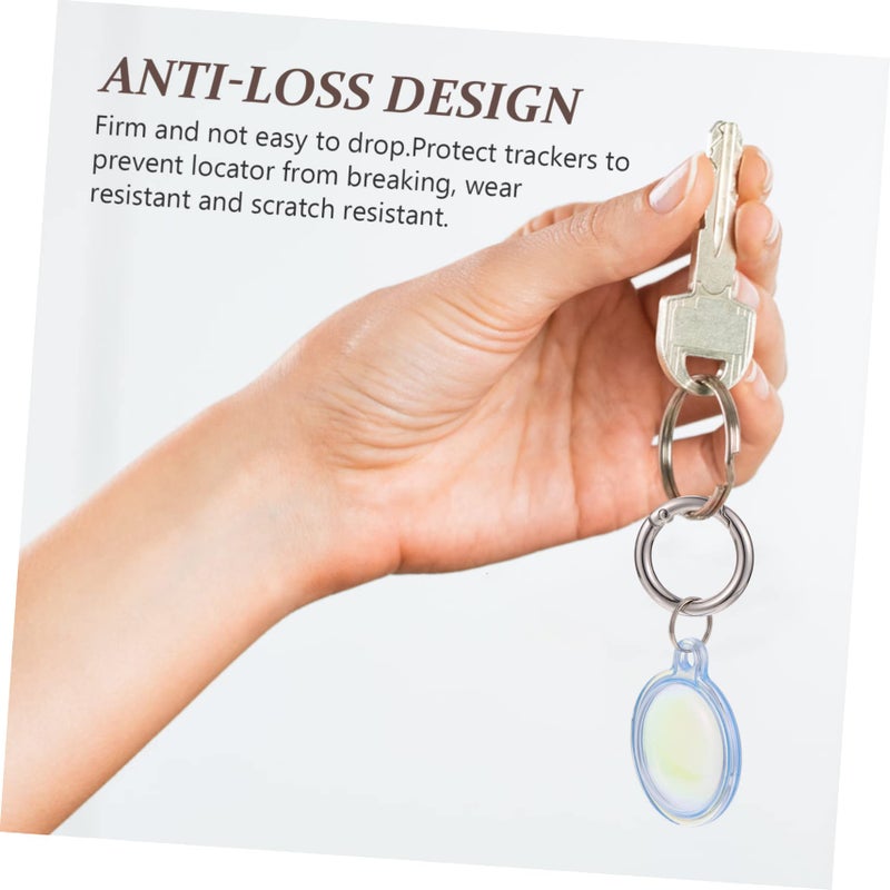 Blue Colorful TPU Protective Case Cover For Dog Device And Appletag 2 Pieces 8 4X4X0 7CM - Image 4