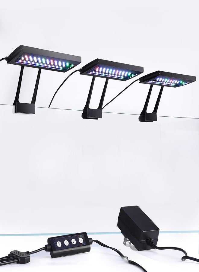هايغر مصباح حوض السمك LED من هيجر، يُثبّت بمشبك، مزود بوحدة تحكم متعددة القنوات، إضاءة حوض السمك على مدار الساعة طوال أيام الأسبوع، مع أوضاع شروق الشمس وضوء النهار وضوء القمر ووضع DIY، مؤقت/سطوع قابل للتعديل، 7 ألوان للمياه العذبة (3) - Image 1