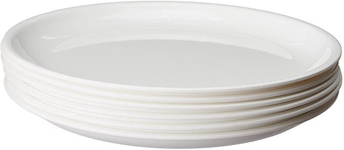 PURE ACRYLIC DINNER PLATE, WHITE, (10.7 INCH) (24, GREATER THAN 10")