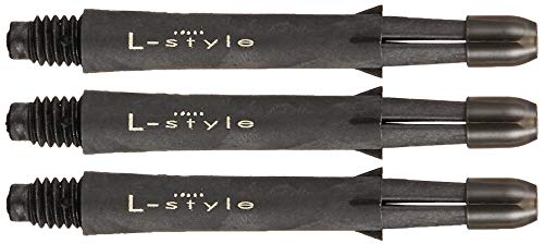 LSTYLE L-Shaft Carbon Locked Dart Shafts - 260 Medium - for Soft & Steel Tip Darts - Image 2