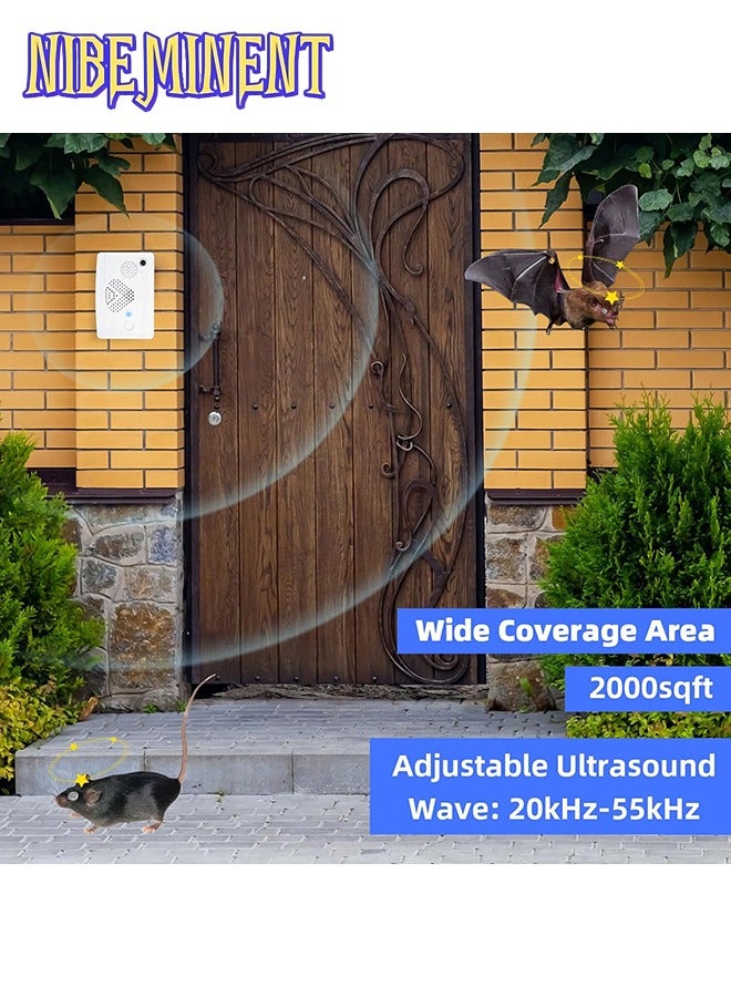 NIBEMINENT Ultrasonic Pest Repeller, USB Charging Ultrasonic Pest Mouse Bat Reject Repelling System, Outdoor/Indoor Electronic Repellent, Keep and Flee Away, Get Rid of Rat Squirrel Bug  - Image 5