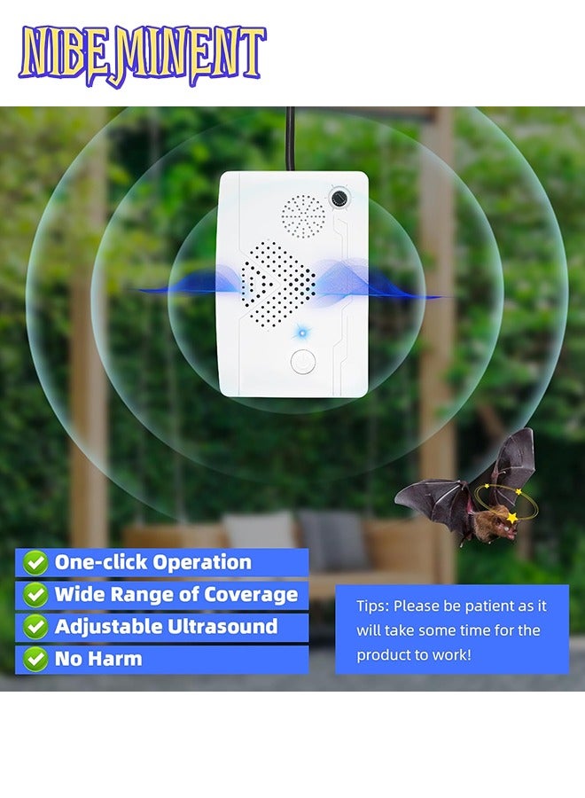NIBEMINENT Ultrasonic Pest Repeller, USB Charging Ultrasonic Pest Mouse Bat Reject Repelling System, Outdoor/Indoor Electronic Repellent, Keep and Flee Away, Get Rid of Rat Squirrel Bug  - Image 4
