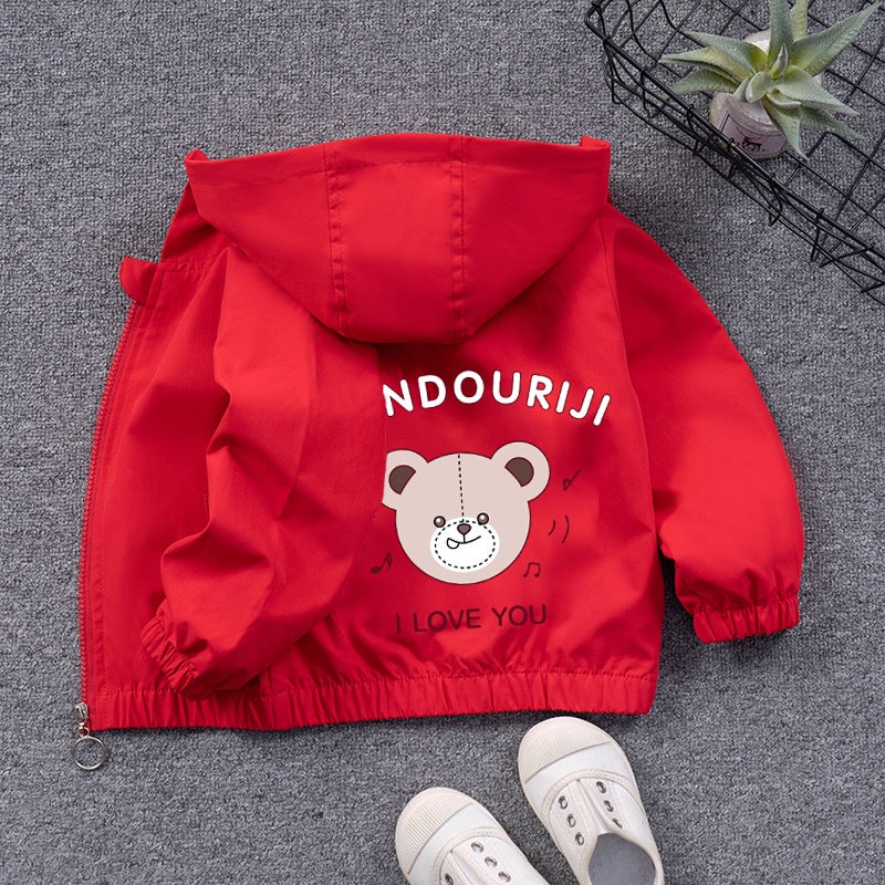 Autumn New Girls' Coat Baby Girls' Coat Coat Jacket Boys And Girls Hooded Cardigan Children'S Charge Clothes Cute - Image 2
