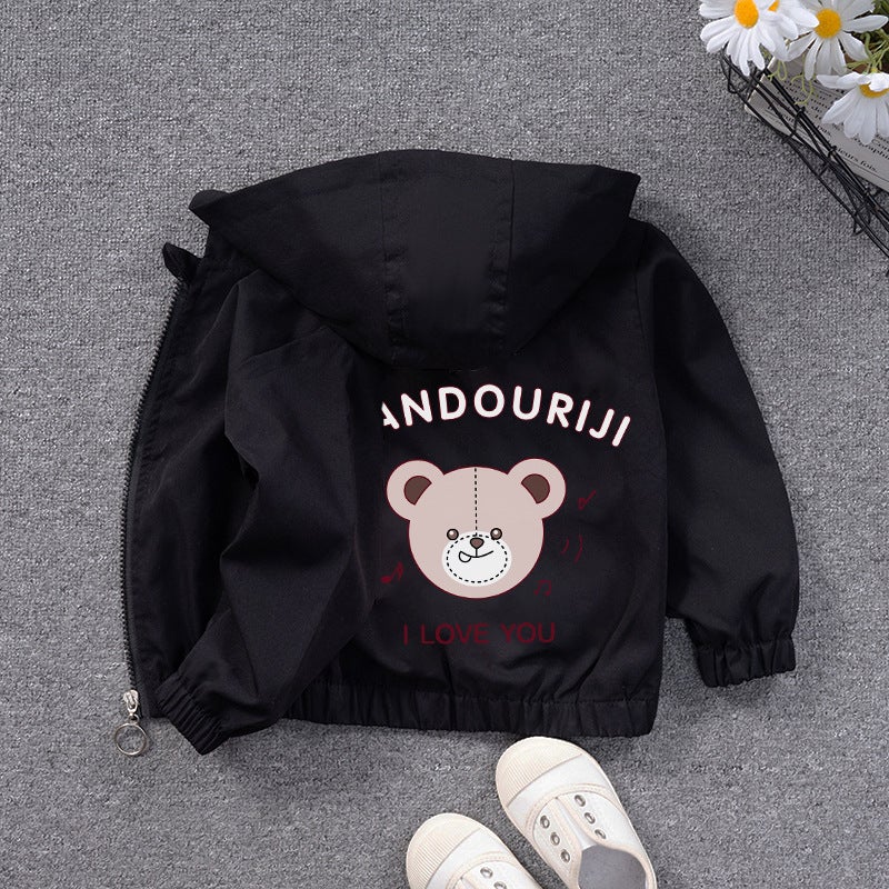 Autumn New Girls' Coat Baby Girls' Coat Coat Jacket Boys And Girls Hooded Cardigan Children'S Charge Clothes Cute - Image 1