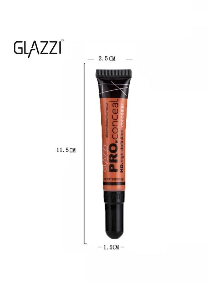 GLAZZI Pro Conceal HD Concealer, Orange Corrector, 0.28 Ounce - Image 2