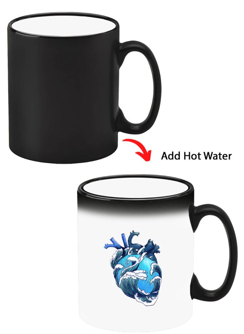 Theodor Color Changing Heat Sensitive Ceramic Mug, Image Revealed When HOT Liquid is Added! Heart - Image 1