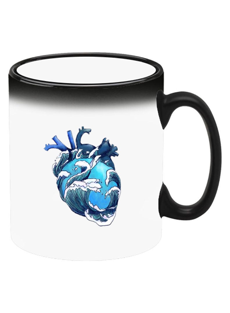 Theodor Color Changing Heat Sensitive Ceramic Mug, Image Revealed When HOT Liquid is Added! Heart - Image 2