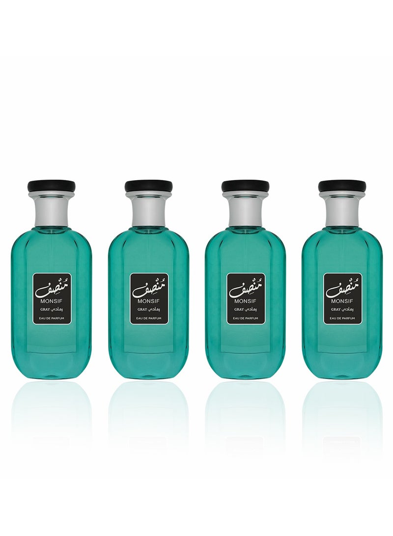 محبوب للعطور عطر منصف رمادي 100 مل 4×1 من محبوب للعطور - Image 1