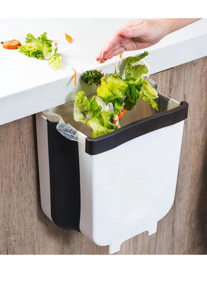 Kitchen Portable Trash Can White 28.6x25.3x17.5cm - Image 3