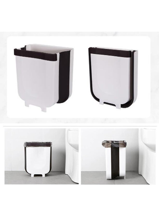 Kitchen Portable Trash Can White 28.6x25.3x17.5cm - Image 2