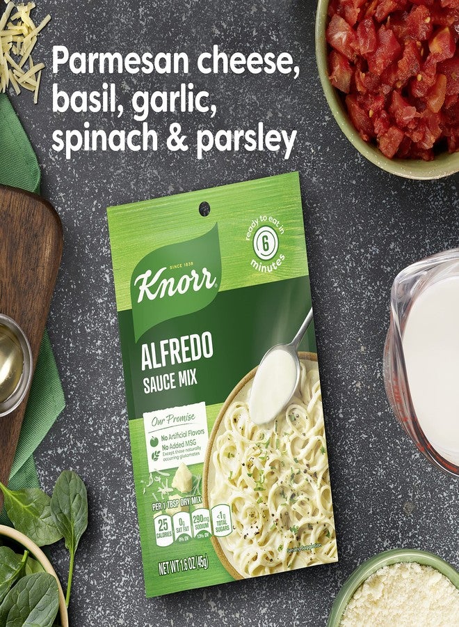Knorr خلطة صلصة كنور صلصة كريمة للمكرونة للوجبات الجانبية والسهلة صلصة ألفريدو بدون نكهات صناعية، بدون إضافة MSG 1.6 أونصة، عبوة من 24 - Image 2