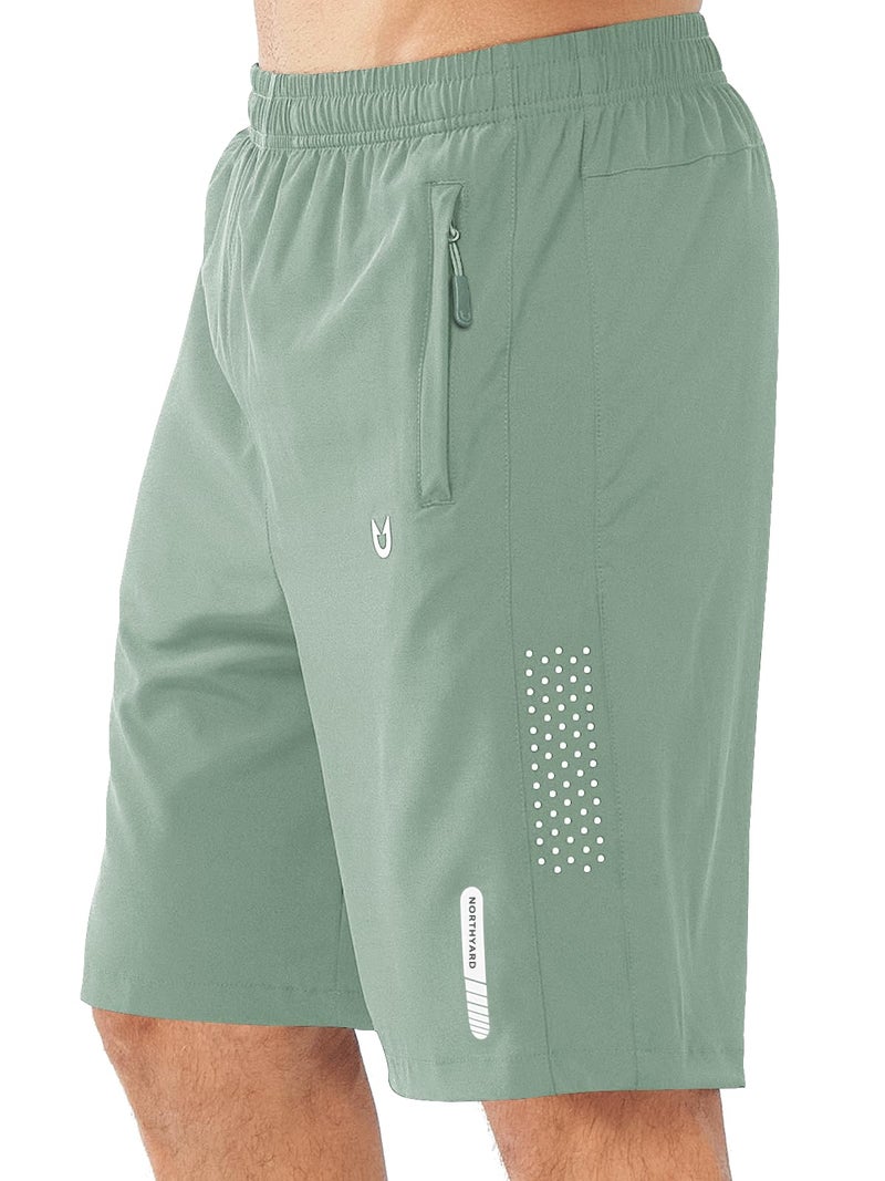 NORTHYARD Men's Athletic Running Shorts Gym Workout Shorts 7"/ 9"/ 5" Quick Dry Lightweight Sports Basketball Exercise Tennis Exercise LODENFROST-9inch S - Image 1