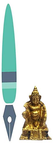 Purpledip Rare Miniature Brass Idol Kubera (Hindu God of Wealth & Prosperity): Kuber Vaisravana Sarvanubhuti Collectible Gold Finish Statue (11909) - Image 3