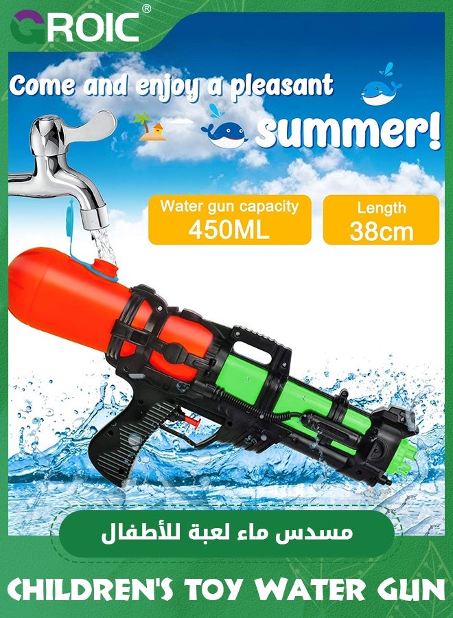 GROIC 37cm Water Guns for Kids,Water Toy Gun,450ml Squirt Water Toy Gun Super Blaster Soaker Long Range High Capacity Swimming Pool Water Blaster - Image 2