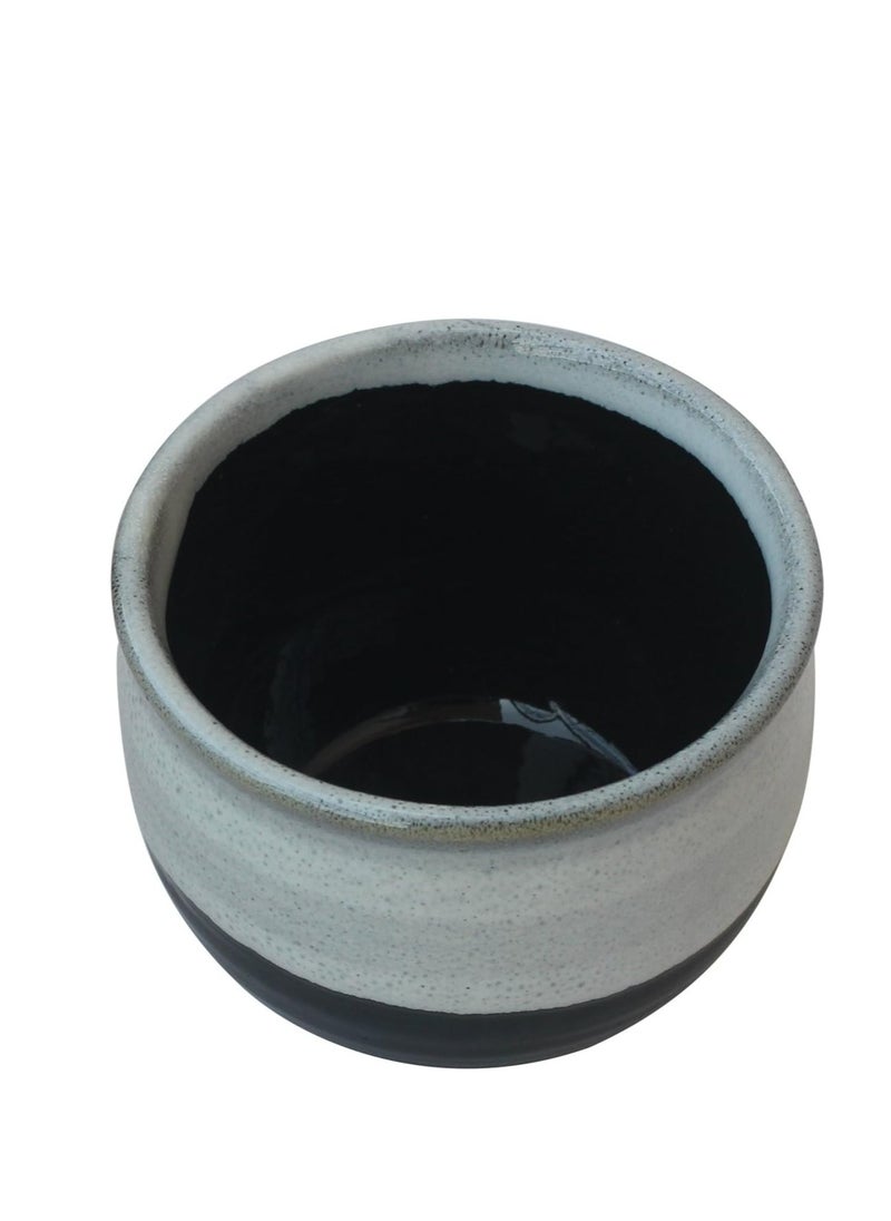 AB Handicrafts - 3x4 Inch Handmade Pottery Ceramic Shaving Bowl for Men-Shaving Soap Cream Bowl For Shave/Portable Shaving Bowl Mug-Beautiful Gift for Dad, Grandpa By ABHANDICRAFTS (AB-SBOWL-002) - Image 1