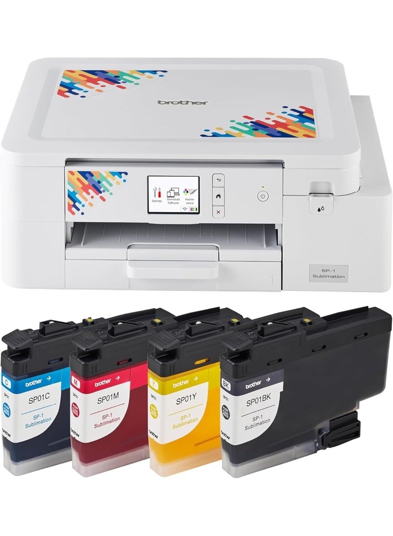 Brother Max Brother Sublimation Printer and 4-Color Sublimation Ink Cartridge Set - Image 1