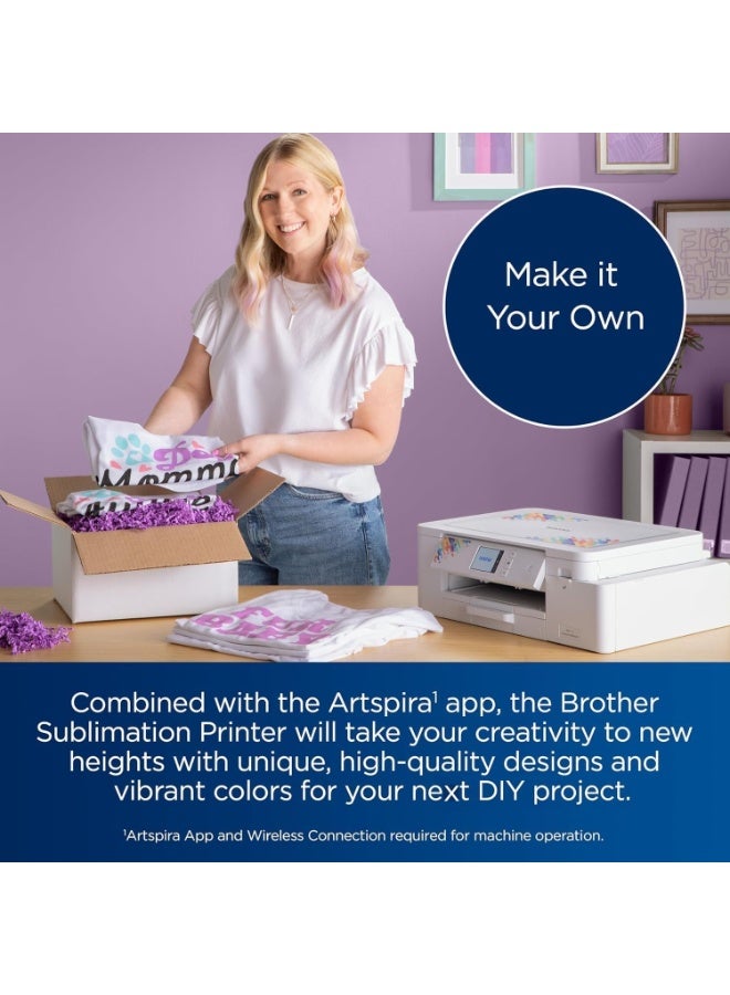 Brother Max Brother Sublimation Printer and 4-Color Sublimation Ink Cartridge Set - Image 2