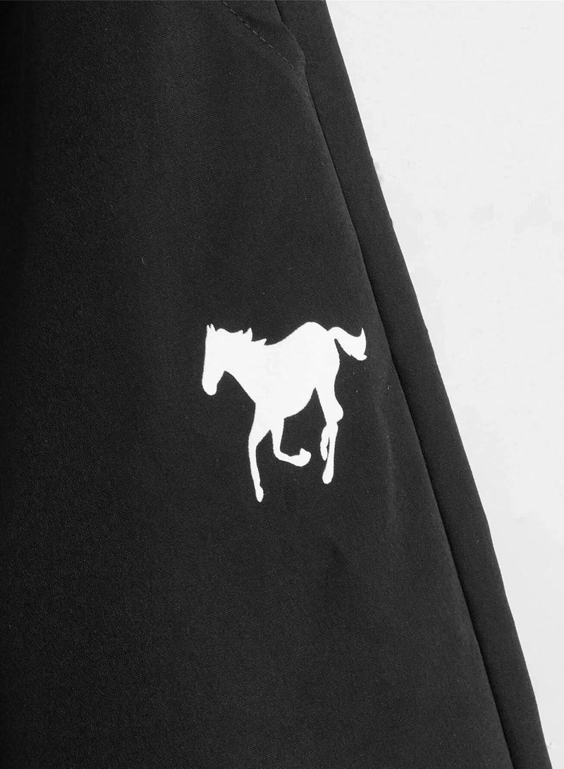 Boys Horse Graphic Knot Front Pants - Image 3