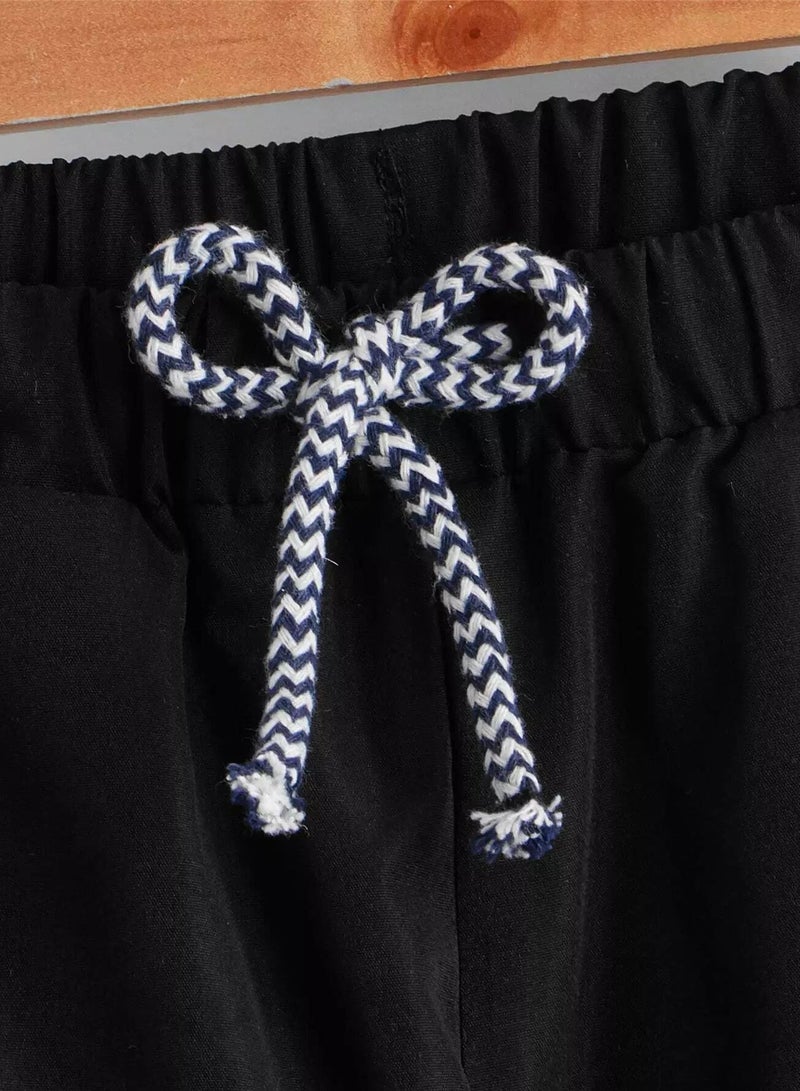 Boys Horse Graphic Knot Front Pants - Image 4