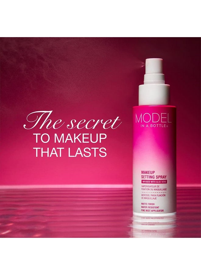 Model in a Bottle Makeup Original Setting Spray Smooth Matte Finish All Skin Types 3.4 Oz 1 Pack  - Image 4