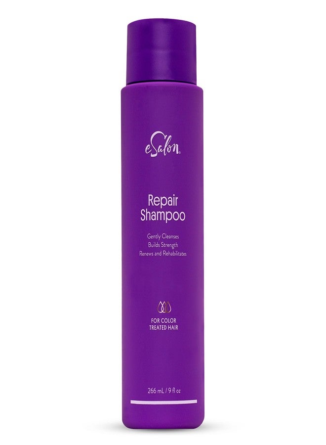 eSalon Hair Shampoo for Color-Treated Hair, Repair Color Care Shampoo (9 Fl Oz) - Sulfate-Free (SLS and SLES) to Prevent Color Fade - Renews, Strengthens, & Improves Dry Colored Hair - Image 1