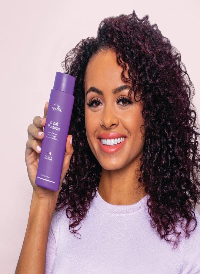 eSalon Hair Shampoo for Color-Treated Hair, Repair Color Care Shampoo (9 Fl Oz) - Sulfate-Free (SLS and SLES) to Prevent Color Fade - Renews, Strengthens, & Improves Dry Colored Hair - Image 3