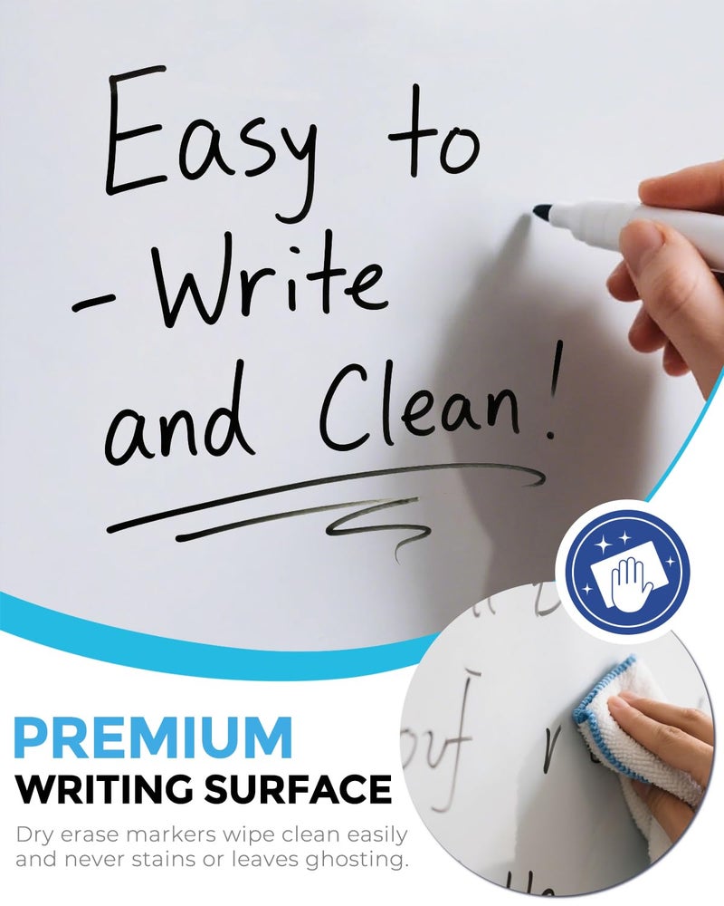 MaxGear Small Dry Erase Board, 14"x11" Double Sided Hanging Whiteboard for Wall, Mini White Board with 3 Dry Erase Markers and 3 magnets, Portable Whiteboard for Planning Learning Writing Drawing Memo - Image 5