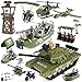 deAO Military Vehicles Toy Set Combat Boat Helicopter Tank Toy with 5 Army Men Figures Accessories  Great Army Toys for 35 Boys Kids - Image 2